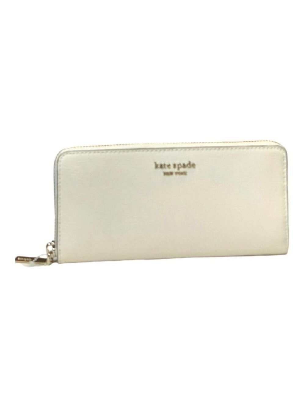 White Kate Spade Morgan Zip Around Continental Wallet